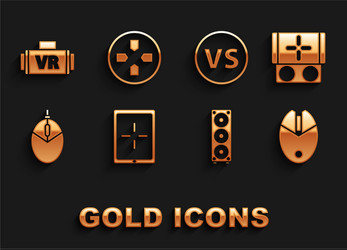 set tablet portable video game console computer vector image
