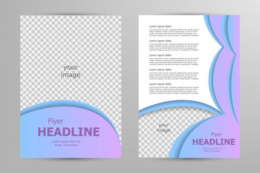 Flyer template design vector