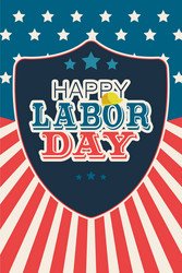 Labor Day Celebration Poster Vector Image