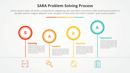 sara model problem solving infographic concept vector image