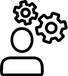 set up programming icon isolated vector image
