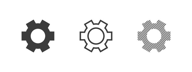 Settings icon gear icons concept cogwheel vector