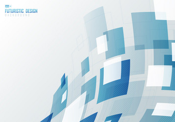 abstract futuristic template design of square vector image