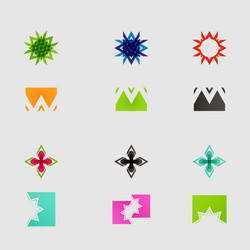 Arrow sign icon set design eps10 vector