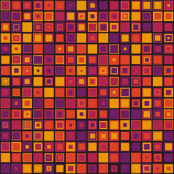 bright colored seamless square pattern with simple vector image