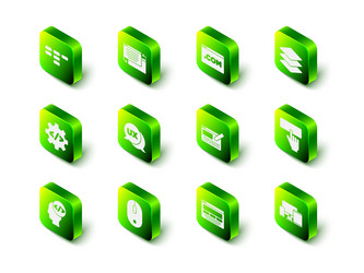 set ui or ux design layers keyboard monitor vector image