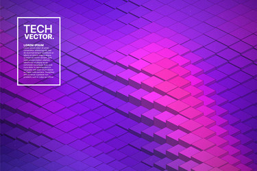 technology 3d waveform abstract background vector image