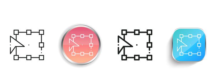 free transform icon thin linear regular vector image