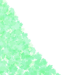 Spring leafs abstract border background vector