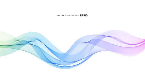 wave element with abstract colorful lines vector image