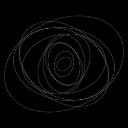 abstract random circles geometric circular element vector image
