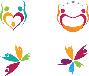 community network and social icon design template vector image
