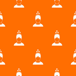 man with tablets over head pattern seamless vector image