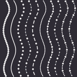 set pearl wavy strings isolated on gray vector image