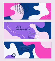 abstract compositions - set modern horizontal vector image