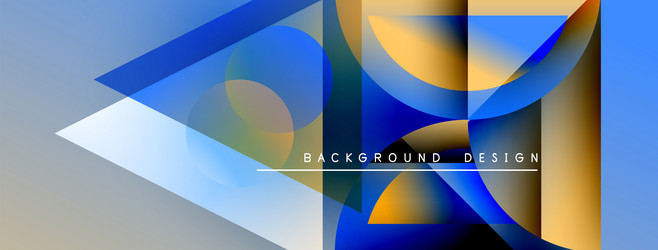 abstract geometric shapes overlap creating vector image