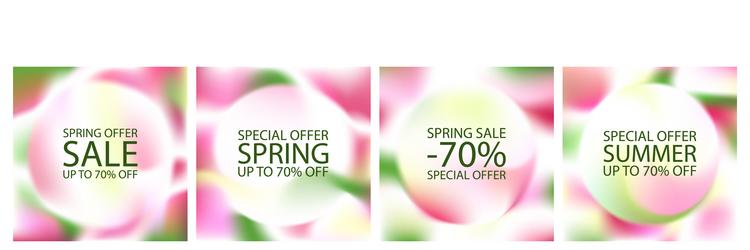 abstract gradient background of green and pink vector image