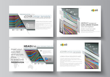 business templates for presentation slides easy vector image