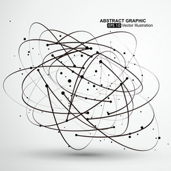 Dynamic Point Network - Futuristic Concept vector image