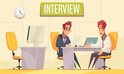Office Interview Background vector image