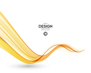 abstract color wave design element vector image