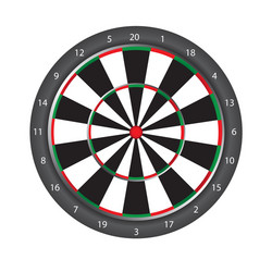 Dartboard isolated over white background vector