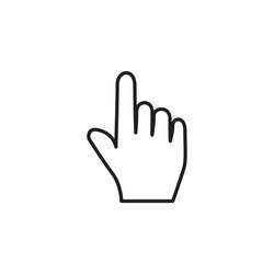 mouse cursor symbol - arrow click pointer isolated vector image