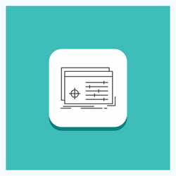 round button for file object processing settings vector image
