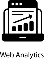 web analytics vector image