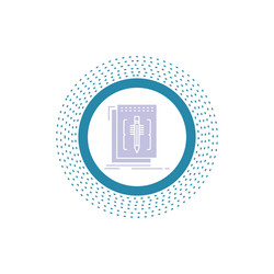 code edit editor language program glyph icon vector image