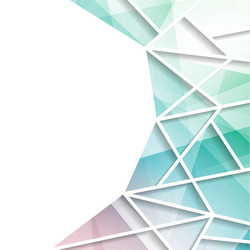 modern bright triangular window background vector image