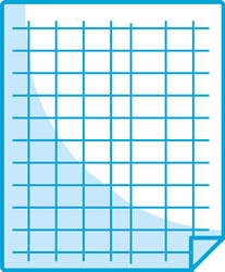 Silhouette grid sheet to study and write vector