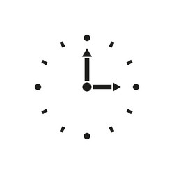 time icon and watch timer symbol ui web vector image