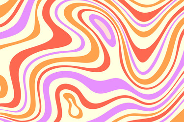 wave abstract retro pattern psychedelic distorted vector image