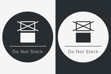 Do not stack packaging symbol sign and label Vector Image