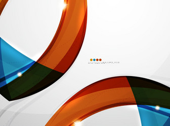 leaf shape wave abstract background vector image