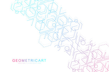 science network pattern connecting lines and dots vector image