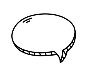 chat speech bubble message text cloud shape vector image