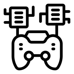 gamepad connecting to wireless network using vector image
