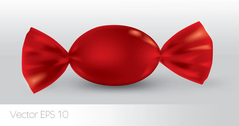 red oval candy package for new design vector