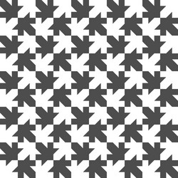 Seamless maple leaf pattern regular tiled vector