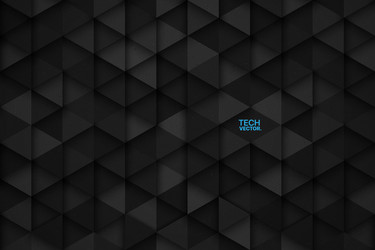 3D Technology Triangular Background vector image