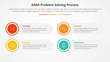 sara model problem solving infographic concept vector image