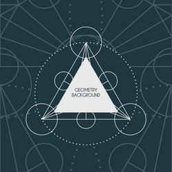 magic geometry background vector image