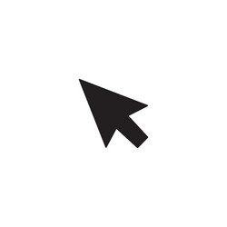 Mouse cursor symbol - arrow click pointer isolated vector