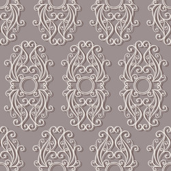 Ornate Scroll Pattern vector image