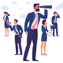 set of flat design characters and poses vector image
