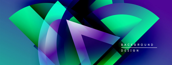 abstract geometric shapes overlap creating vector image