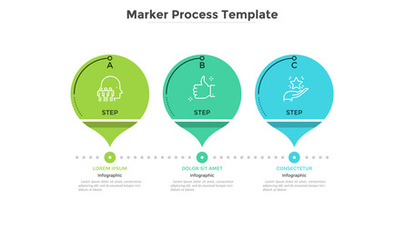 Modern infographic template vector