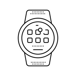 smart device tech enthusiast line icon vector image